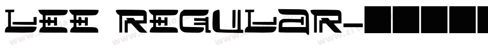 Lee Regular字体转换